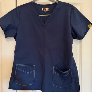 Navy scrub tops